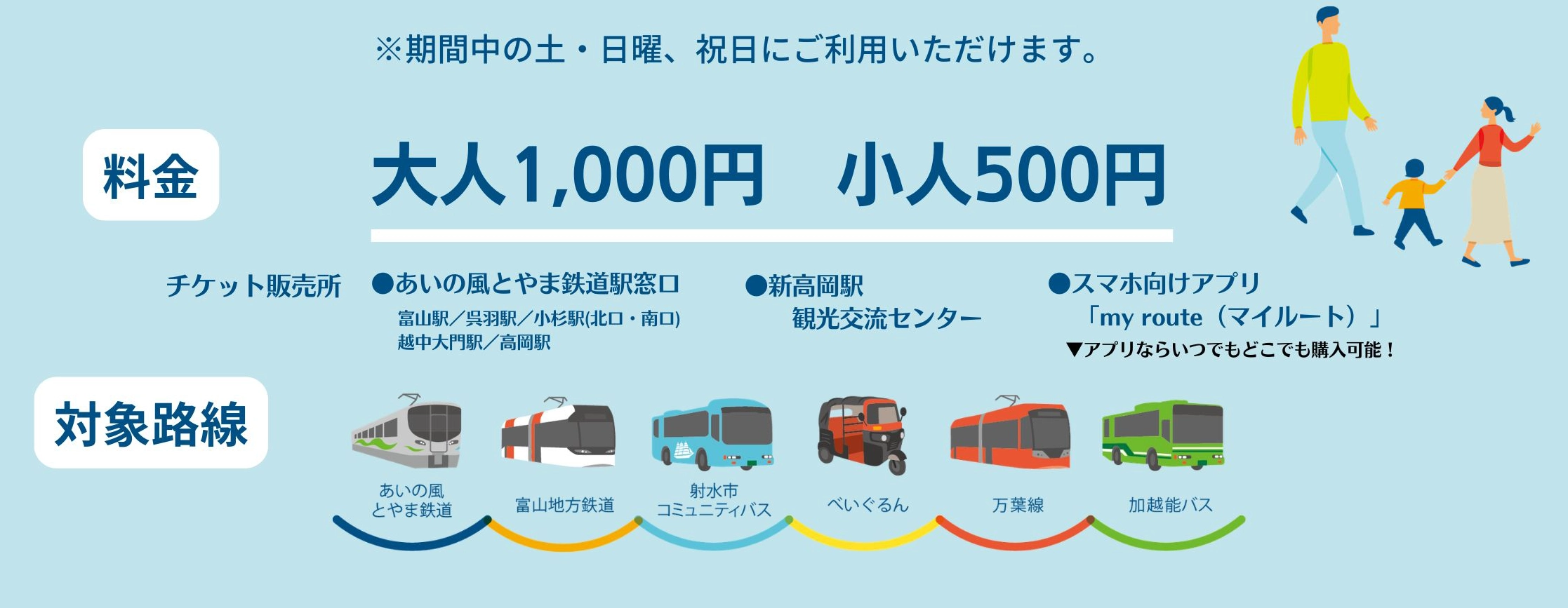 マイルート富山 とやま1日乗り放題きっぷ
